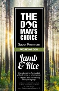 Super Premium Adult Lamb & Rice dog food from The Dog Man's Choice