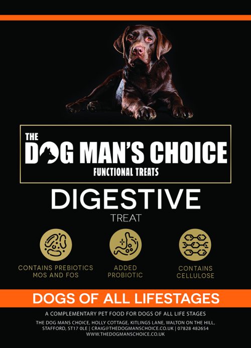 The Dog Man’s Choice Digestive Functional Treats – Duck & Chicken with Prebiotics & Probiotic